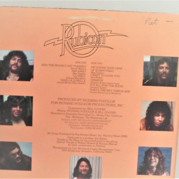 1st Press 1978 RUBICON Self Titled Vinyl Record A&M Records #9209-552 LP Album - Picture 4 of 4